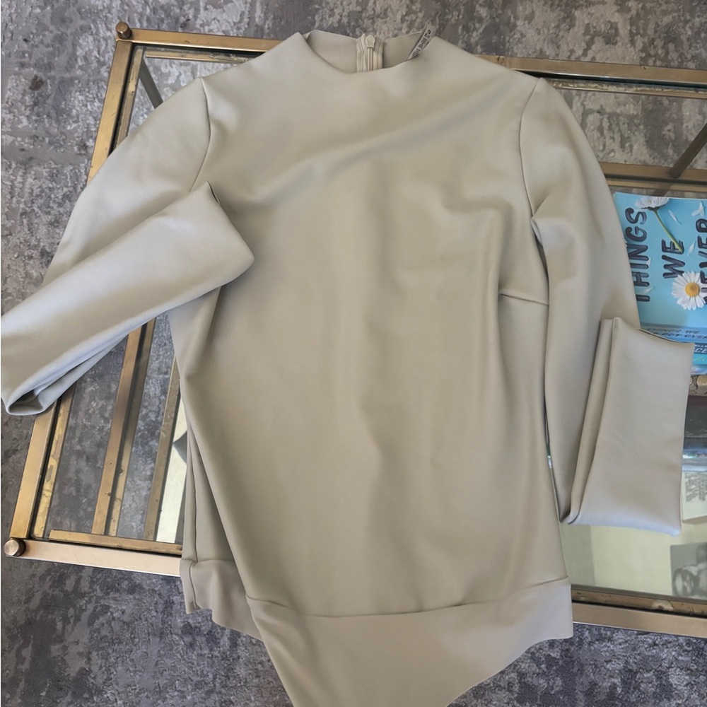 Skims Faux Leather Bodysuit